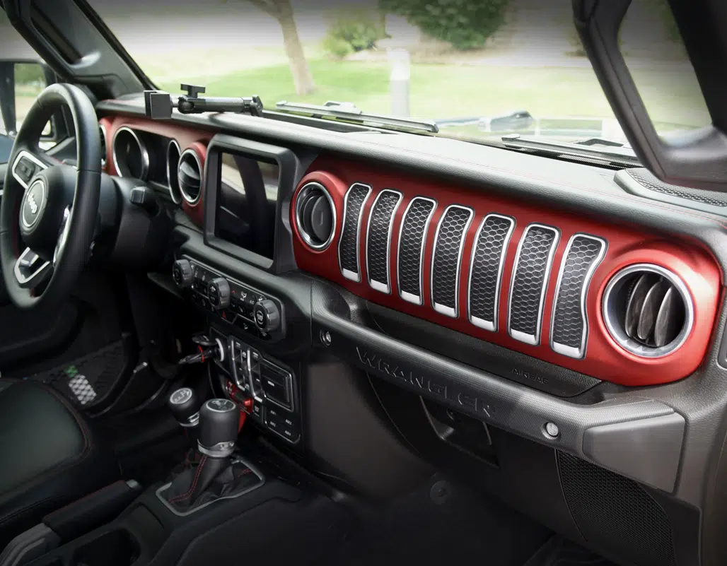 Dashboard Grill Honeycomb Decal Vinyl Dash Sticker For Jeep