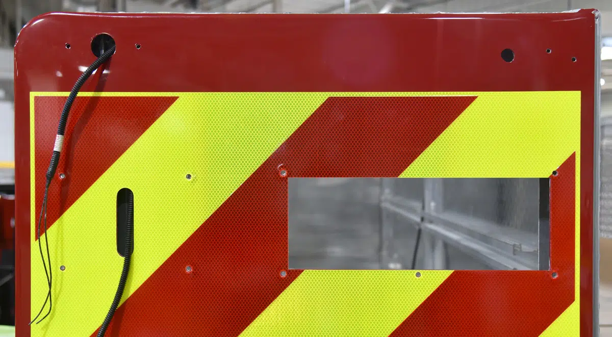 Reflective Chevron Panels  Fire Truck Chevrons in Printed Reflective Vinyl